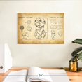 thumbnail image 3 of Elephant Stock Soccer Ball 1985 Patent Wall Art - Horizontal Canvas Wall Art - Living Room Wall Decor - Patent Canvas - Black And Gold Decor - 12" x 8", 3 of 8