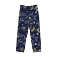 thumbnail image 2 of Haiem Vintage Golden Butterfly Men's Pajama Pants Ultra Lightweight Pjs Bottoms Sleepwear Bottom Pants With Pocket Drawstring-, 2 of 7