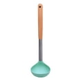 thumbnail image 1 of Utensilios de cocina de silicona con mango de acero inoxidable, cuchara de cocina antiadherente, mango de madera, utensilios de cocina de silicona, 1 of 6
