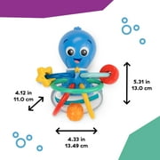 Baby Einstein Ocean Explorers Opus’s Shake & Soothe Teether Toy & Rattle, Multicolor, Ages Infants 0 + Months