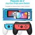 thumbnail image 4 of Controles para Nintendo Switch ZHAOCHENG Modelo OLED Tipo Handle Grip Joy-con 2 Piezas negro, 4 of 5