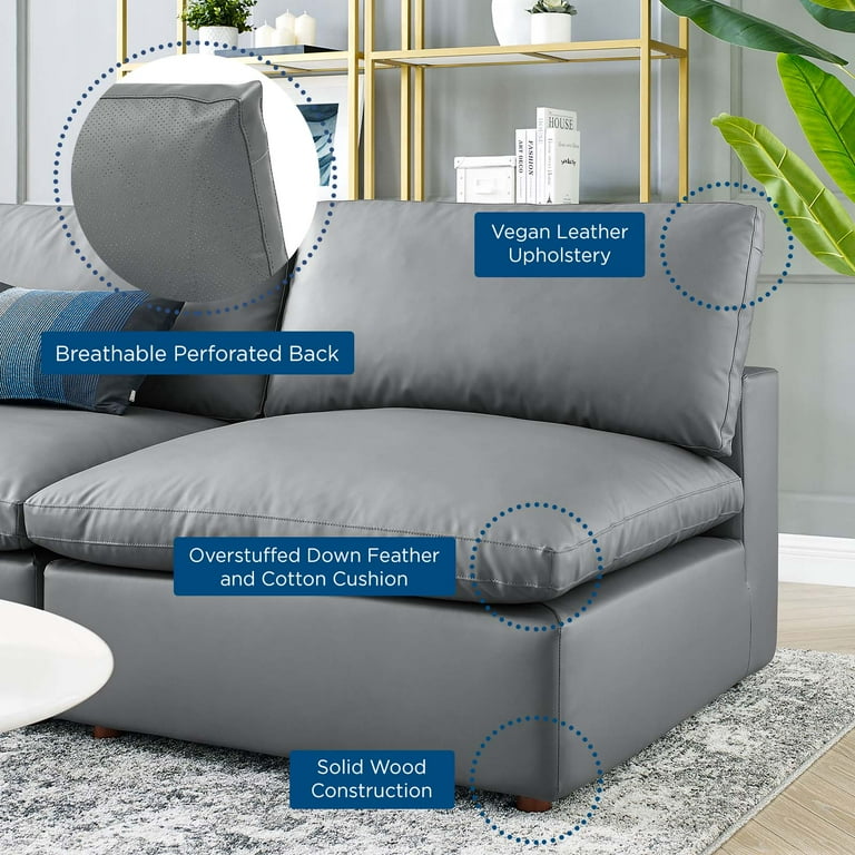 Down cushion sectional outlet sofa