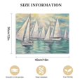thumbnail image 2 of Nawypu  Nautical Sailboat Canvas Wall Art - Abstract Ocean Picture Artwork with Painted Textured Seascape Painting Large for Bedroom, 2 of 5