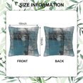 thumbnail image 2 of Abstract Art Painting Throw Pillow Cover Case Turquoise Grey Throw Pillows Set of 2 Super Soft Pillow Covers 18x18 Inches Farmhouse Home Decor for Living Room Bedroom Sofa Couch Cushion Cover, 2 of 6