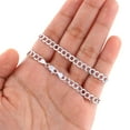 thumbnail image 5 of Nuragold 14K Real White Gold Solid Cuban Curb Link Chain Necklace 16"-30" (2mm-8mm) Italian Jewelry for Men & Women, 5 of 23
