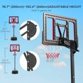 thumbnail image 3 of CoSoTower Panier de Basketball pour Enfants, Filet de Basketball à Hauteur Réglable 6,6-8,5 Pi avec Sac de Poids, pour Intérieur Extérieur, pour 6+ Ans, 3 of 7