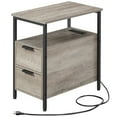 thumbnail image 2 of Table de Nuit Mince Table de Nuit Étroite Table de Nuit Étroite Table de Nuit Étroite avec Station de Recharge Table d'Appoint avec Rangement Table de Chevet Table d'Appoint, 2 of 6