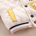 thumbnail image 5 of Generic Boys Jackets Winter Toddler Child Baby Boys Girls Long Sleeve Cartoon Patchwork Winter Coats Baseball Jacket Outer Outfits(White,18-24 Months), 5 of 8