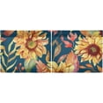 thumbnail image 3 of Sunflower Kitchen Curtains 2 Panels UV Protected Tier Curtains, Half Window Curtains Kitchen Tiers for Guest Room Bathroom Sink Laundry Room Basement,36 x 27 Inch, 3 of 7