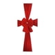 thumbnail image 2 of Puerta de entrada de Navidad con lazo rojo, decoración con lazo rojo para armario de Navidad, lazo para decoración, celebración, chimenea decorativa, 2 of 9