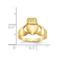 thumbnail image 3 of 14K Yellow Gold Ladies Claddagh Celtic Ring, 3 of 4