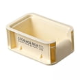 thumbnail image 1 of 5x Organizador De Escritorio Caja De Escritorio Caja De Almacenamiento Apilable Para Baño Armario Cocina Beige 15x10x6.4cm, 1 of 8