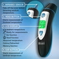 iProven Digital Forehead and Ear Thermometer for Adults with Colored