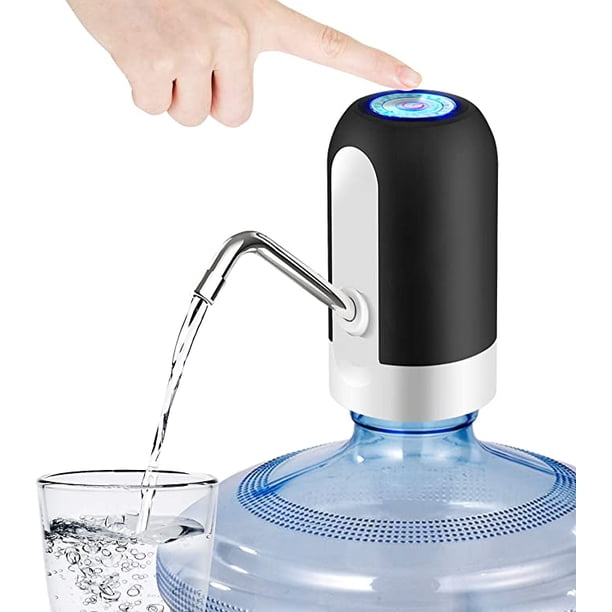 Dispensador de agua de 5 galones, bomba de agua con carga USB, bomba dispensadora de agua portátil para acampar