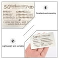 thumbnail image 4 of LOLIPPYY 2 Pcs Wallet Insert Cards Wedding Anniversary Cards 50th Anniversary Gifts, 4 of 7
