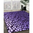 thumbnail image 2 of Ahgly Company Indoor Square Patterned Crocus Purple Area Rugs, 5' Square, 2 of 6