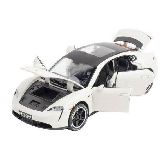1/32 Car Diecast Toy Car Assembly Kids Gift Toy Gifts with Sound&Light for Porsche for Taycan