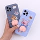 thumbnail image 1 of Funda para teléfono, para iPhone 13 Pro Max Funda tridimensional para teléfono móvil con descompresión creativa, 3D, divertida, linda, de silicona suave, para apretar, culo de cerdo, culo de perro, al, 1 of 4