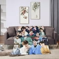 Blanket Stray Kid Minho Soft and Comfortable Wool Fleece Throw Blankets