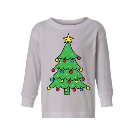 

Awkward Styles Ugly Christmas Long Sleeve Shirt for Boys Girls Toddler Xmas Tree Green Shirt