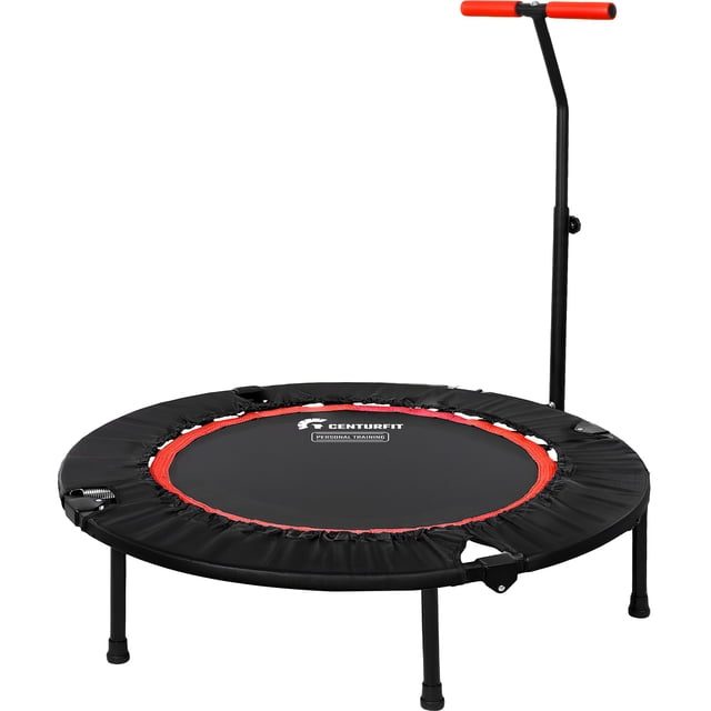 Trampolín Aerobics Plegable Barra Fitness Ejercicio Jumping Rojo Centurfit