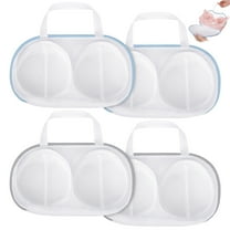 Bocaoying  4 Pcs Bra Washing Bags for Laundry, Lingerie Bags for Washing Delicates, Fits All Cups Anti Deformation Bra Washing Bag with Zipper