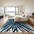 thumbnail image 3 of ODIKA 5' x 7' Machine Washable Non-Slip Area Rug, abstract geometric High Traffic Rug, Blue, 938286, 3 of 7