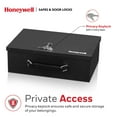 thumbnail image 4 of Honeywell Safes, 0.17 Cu ft, Low Profile Steel Fire-Resistant Security Box with Key Lock, 6104, 4 of 13