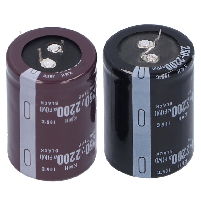 Condensador electrolítico de aluminio, forma cilíndrica, 250V, 2200μF, 105℃, 35 x 50mm, 2 uds. VoborMX herramienta