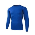 thumbnail image 7 of Annhoo Men's Athletic Long Sleeve Shirts Crew Neck Seam Slim Stretchy Tops Breathable Basic Layer Tees, 7 of 7