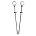 thumbnail image 3 of Eyelos roscados QWORK, paquete de 10 unidades, 6 cm de largo, acero inoxidable, 3 of 7