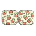 thumbnail image 7 of Gaeub Frog Hold Strawberry Print 2-Piece Windshield Sun Shade,Foldable Car Front Window Sunshade,for Most Cars SUV Truck,Heat Blocker Visor Protector-Large, 7 of 7