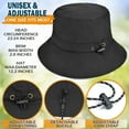 thumbnail image 4 of EINSKEY Packable Sun Hat, Foldable Bucket Hat with Clip for Travel on Bag, 4 of 7