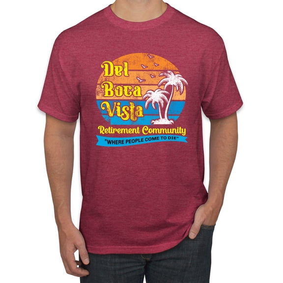 Wild Bobby,Del Boca Vista Seinfeld Retirement Community, Streetwear, Men Graphic Tee, Vintage Heather Red, 3X-Large