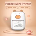 thumbnail image 3 of JIEMUCES Portable Wireless Printer for Travel Bluetooth-compatible Thermal Inkless Printer for IOS And for Android Laptop Small Printer with 5 Rolls Paper for Home Office, 3 of 8