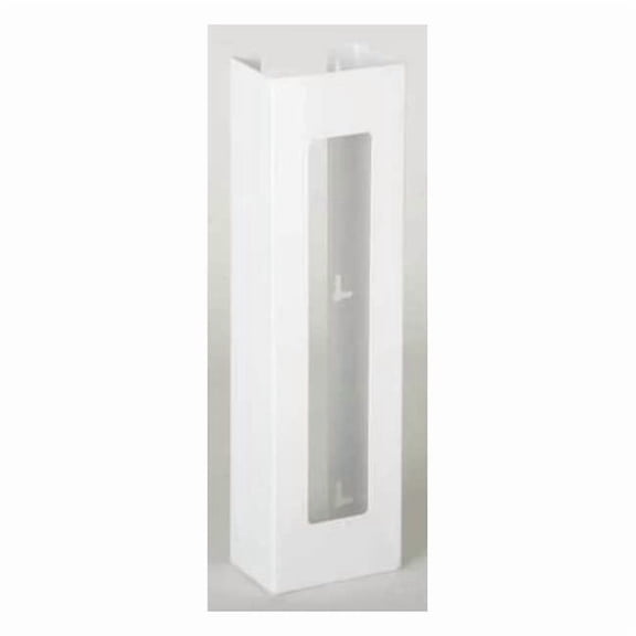 Glove Dispenser, Steel, Holds (2) Boxes ,White ,20"H x 5-1/2"W x 3-3/4"D