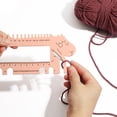 thumbnail image 4 of Medidor de agujas de tejer y ganchillo con forma de oveja, con cortahilos, para coser Rosa, 4 of 9
