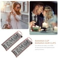 thumbnail image 3 of Moluckfu 2Ud Accesorio Para Peinar Banana Clip Rosa Ideal Para Y, 3 of 5
