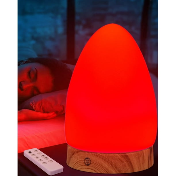 Lámpara nocturna Aoife de luz roja para dormir con mando a distancia