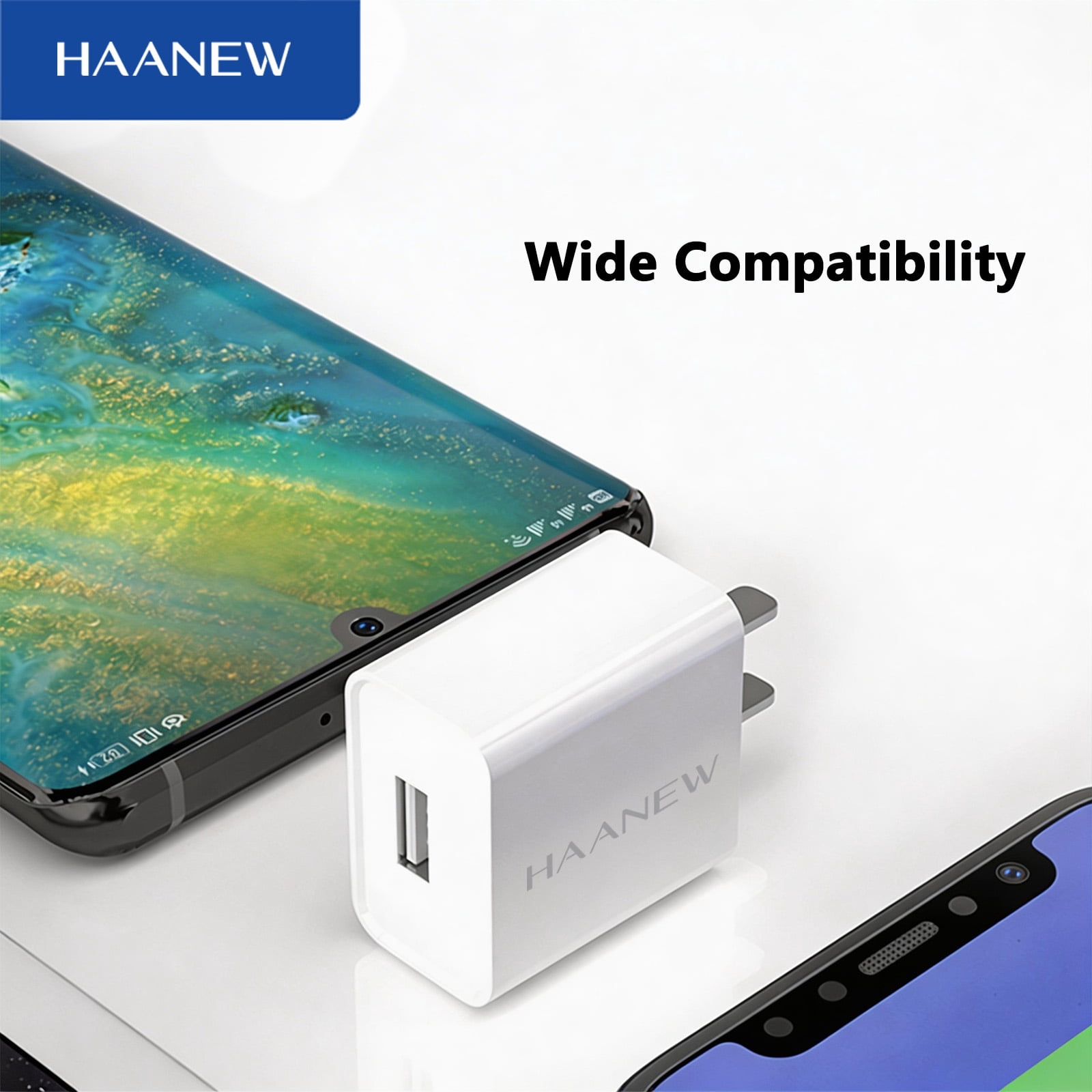 HAANEW 10W USB Wall Charger 2.1A Fast Charging