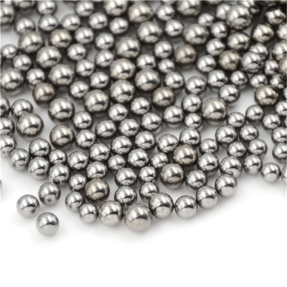 100pcs Bicycle Replacement Silver Tone Steel Bearing Ball  4/4.5/5/5.5MM Dia WL 