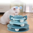 thumbnail image 2 of Kraoden Interactive Cat Toy Spinner Track, Multifunctional Play Set for Kittens and Cats, Boredom Relief Activity Center with Rolling Balls, Durable Plastic Design, 2 of 6