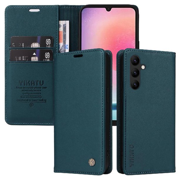Funda para Samsung Galaxy A25 5G Estuche de Cuero PU Tipo Cartera con Ranuras para Tarjetas y Cierre Magnético