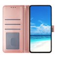thumbnail image 4 of For IPhone 17 Pro 6.3" Rose Embossed Strong Magnetic Attachment/Closure, Card Slots/Pocket, PU Leather Flip Wallet Case ﻿,Pink,For iPhone 17 Pro, 4 of 8