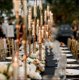 thumbnail image 3 of Centros de mesa de candelabro dorado de 42.5 pulgadas para mesas, candelabros, decoración de mesa, decoración de mesa, 5 brazos, juego de 4 pantallas de acrílico para velas LED de 0.9 pulgadas, 3 of 9