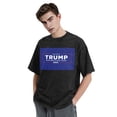 thumbnail image 5 of Yiaed Trump 2024 presidential Print Men's Cotton T-Shirts Loose Fit Summer Vintage Washed Tee Short Sleeve Casual Gym Shirts Tops-XX-Large, 5 of 6