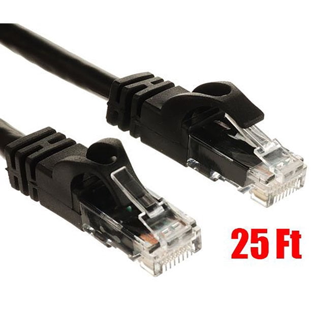 25 Pi (25 Pi) Câble Réseau Ethernet RJ45 Noir