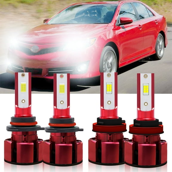 H11 9005 LED Headlight Bulbs for 2007-2018 Toyota Camry Low Beam/High Beam Lights