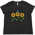 thumbnail image 3 of Inktastic Sunflower Garden and Bird Women's Plus Size T-Shirt, 3 of 5
