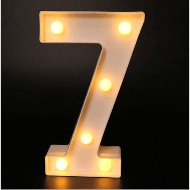 Decorative Letters Alphabet Letter LED Lights Luminous Number Lamp Decoration Battery Night Light Party Baby Bedroom Decoration